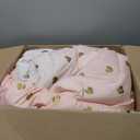 Queen Comforter Set with Sheets for Girls-7 Pieces Queen Bedding Sets with Pink Comforter, Sheets, Pillowcases & Shams for Kids (Pink Gold Heart, 90" X 90")