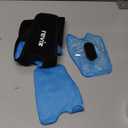 REVIX Wisdom Teeth Ice Pack Head Wrap with 3D Sewing Jaw Ice Pack for Face Oral Surgery Pain Relief for TMJ, Tooth Extraction & Teeth Removed, Extra Snug Fit with 4 Hot Cold Gel Packs Reusable, Black