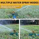 Impact Sprinklers for Yard with Metal Base, Heavy Duty Zinc Alloy Water Sprinkler for Lawn, Automatic 360 Roating for Large Lawn and Garden, Coverage up to 5,800 Sq.Ft, Olive
