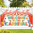 KatchOn, Welcome To The Carnival Banner - XtraLarge 72x44 Inch | Carnival Backdrop, Carnival Decorations, Carnival Theme Party Decorations | Carnival Games, Circus Theme Party Decorations (red)