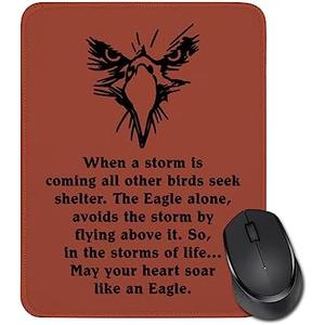 Eagle Gift for Scouts Mouse Pad Rectangle Mouse Pads for Computers Laptop Court of Honor Gift Boy Scout Gift Scouts Leader Gift Birthday Graduation Gifts for Son Daughter (Brown), Set of 2
