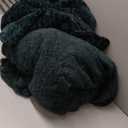 Exclusivo Mezcla Fleece King Size Blanket for Bed, 90x104 Inches Soft Cozy Jacquard Flannel Blankets, Lightweight Fuzzy Plush Warm for Winter, Forest Green