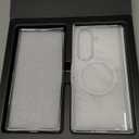 TORRAS Magnetic Shockproof for Samsung Galaxy Z Fold 7 Case Clear with Screen Protector, Fit for MagSafe, 4X Military Grade Hinge Protection, Slim Phone Case for Samsung Z Fold 7, Clear