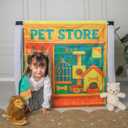 Play Couch Panel for Kids, Pet Store Role Play Cover for Modular Foam Sofa, Fits Nugget & Similar Kids Couches, Doorway/Play Couch Accessory (Pet Store)
