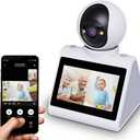 Two Way Video Camera,Indoor Home Security Cameras,5G/2.4G WiFi Baby Monitor Pet Dog Camera with Phone App,Motion for Elderly/Nanny/Pet/Dog/Baby,Audio Calling Device Pan Til,Motion Detection (Button Dialing)