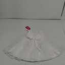 Baby Girls Dress Ruffle Lace Backless Bowknot Pageant Party Flower Wedding Dresses One One Size, White