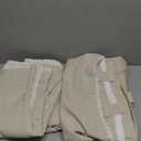 jinchan Winslow Linen Curtains 96 Inches Long for Bedroom Linen Blended Embroidered Floral Curtains for Living Room Farmhouse Decor Light Filtering Window Treatments Ivory on Beige Drapes 2 Panels