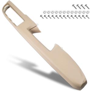 80995 Front Right Passenger Side Armrest Repair Kit Fit for Chevy Silverado Suburban Tahoe Avalanche For GMC Sierra Yukon 2010-2014 Door Panel with Release Handle Above Armrest - Tan - GM# 84127327
