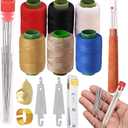 37PCS Sewing Tool Set, Big Eye Steel Sewing Needles Kit, Needle and Thread Kit,Threader and Needle Repair Kit Stainless Steel Needles for Hand Sewing