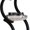 JUSTOGO Small Round Side Table, 3-Tier End Table for Living Room, Vintage Nightstand for Small Spaces Sofa Couch Corner Bedside Bedroom, S-Shaped Wood Accent Table Metal Coffee Table, Greige