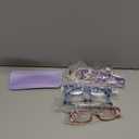 Gaoye 2.25 Reading Glasses for Women, 6 pack Fashion Readers for Women Spring Hinge Eye Glasses, Blue Light Reading Glasses (*C1 Mix Color)