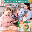Aujazyble Pottery Wheel for Kids - Complete Pottery Painting Kit Arts and Crafts for Kids Ages 8-12 with 3 Pack Air Dry Clay Art Supplies Toys for Girls Boy Birthday Gift for 6 7 8 9 10 11 12+