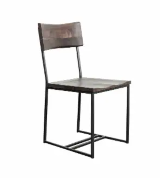 2 Piece Haven Dinning Chairs 2 Pack Grey Washed 2PK H-25.59" /W-40.16"/ D-22.05"