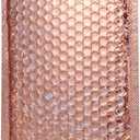 SINJEUN 50 Pieces 6 x 10 Inch Holographic Bubble Mailers, Rose Gold Metallic Padded Bubble Mailers, Glamour Self-Sealing Cushion Envelopes for Mailing, Shipping and Packing