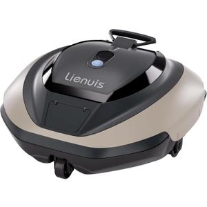 Cordless Pool Cleaner Robot, Robotic Pool Cleaner with 4400mAh Battery,Pool Vacuum for Above Ground Pool with Powerful Suction, DirtLock Tech, Self-Parking,90 Mins Runtime, Up to 850 Sq.ft