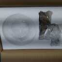 Modern Glass Wall Sconce with Frosted Globe Lampshade, Metal Base Industrial Wall Light Fixture, Indoor Wall Mounted Lamp for Vanity Bathroom Bedroom Living Room