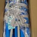 #WEJOY 2 Pack Beach Chairs and Table Set Folding Low Beach Chairs for Adults Lightweight Outdoor Chair with Carry Bag for Lawn Camping Picnic Sports Blue Chair & Table Set