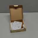 TESSAN Short Extension Cord, 1 Ft Ring Pull Surge Protector Power Strip with Multiple Outlets, 3 USB (1 USB C) 4 Outlets, 900J Surge Protection, Desktop Charging Station for Home, Office, Dorm Room (Grey)