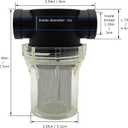Female NPT in-Line Strainer with Stainless Steel Filter Screen (1 inch 40 mesh)