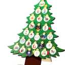 Christmas Religious Advent Calendars 2025 Wooden Christmas Tree Decorations 25 Days of Countdown, 25 Pcs Nativity Daily Bible Verses Gift, Study Prizes Xmas Gift, Xmas Tree Countdown