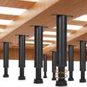 8Pcs Metal Adjustable Height Bed Support Legs for Bed Frame Metal Adjustable Furniture Legs for Sofa/Cabinet/Couch/Dresser/Table,Heavy Furniture Replacement Legs (4.7-8.2 inch (8pcs))