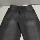 Cicy Bell Womens Cropped Wide Leg Jeans Stretchy High Waisted Trendy Baggy Denim Ankle Pants with Pockets (10, Black)