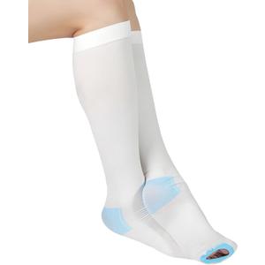 TED Compression Stockings for Women & Men,Anti Embolism Stockings 15-20mmHg Medical with Inspection Hole,Extra Calves,Surgery Embolism Delivery Graduated Post Stocking,for Calf,Varicose,Health (XL)