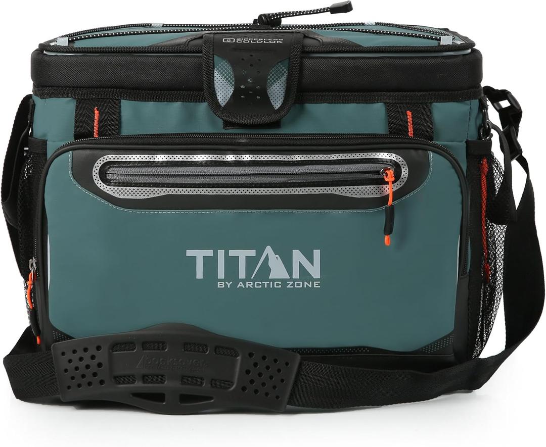 Titan by Arctic Zone Deep Freeze Cooler - Zipperless Hardbody Cooler - Deep Freeze Insulation, HardBody Liner, and SmartShelf, 30 Can