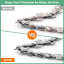 16-Pack 7/32 Inch Titanium Plated Diamond Chainsaw Sharpener, High Hardness Grinding Stone Chainsaw Sharpening Kit for Electric Chainsaw Sharpener/Stone Carvings [3mm Silver]