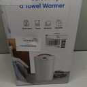 Towel Warmer, 20L Large Towel Warmers for Bathroom, Towel Bucket Fits Up Two 40"X70" Oversized Towels, Bathrobes, Blankets, Towel Heater with LCD, 4 Timer Setting and Auto Shut Off(White)