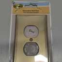 Amerelle Steps Single Duplex Cast Metal Wallplate in Satin Nickel