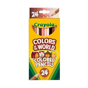 Crayola Colors of the World Colored Pencil Set (24ct), Skin Tone Colored Pencils for Kids, Coloring Book Pencils, Gifts for Kids 6 Packs