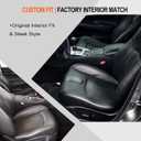 GXARTS Driver Side Bottom Lower Replacement Perforated Leather Seat Cover Black #G Compatible with Infiniti G37 2008 2009 2010 2011 2013