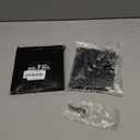 #8 x 1 Inch Self Drilling Screws (184Pcs) Hex Washer Head 410 Stainless Steel Self Tapping Screws for Metal Sheet Metal Screws Black Oxide with Hex Socket Included