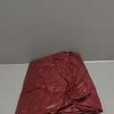 Covers For The Home Deluxe Elastic Edged Flannel Backed Vinyl Fitted Table Cover - Basketweave (Red) Pattern - Large Round Oblong Oval - Fits Tables up to 45" - 56" Diameter