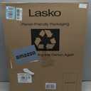 Lasko Oscillating Cyclone Pedestal Fan, Adjustable Height, Timer, Remote Control, 3 Speeds, for Bedroom, Living Room, Home Office, 18", Black, 1843