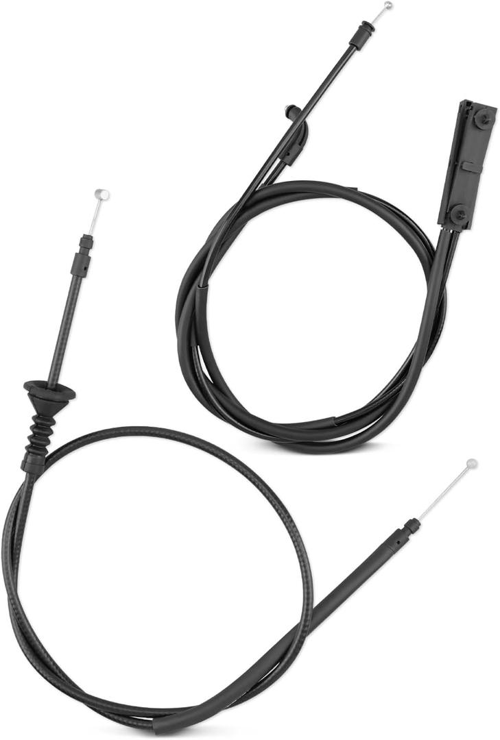 Engine Hood Release Cable Wire Rear and Front Fit for BMW 320i 328d 328i 330i 335i 340i 428i 430i 435i 440i M2 M3 M4 51237411315 51237313782, 2pcs.