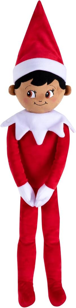 The Elf on the Shelf Plushee Pals Huggable, Red, 27 inches, Scout Elf Plush Toys - Lovable Stuffed Brown Eyed Boy Elf Plush