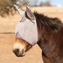 Cashel Crusader Mule Fly Mask, Standard with Ears (Grey, Mule Arabian) (Medium)