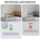 Pee Pad Holder, Indoor Dog Potty for Dogs, Puppy Pad Holder, Puppy Potty Training Tray with Splash Wall & Center Post, 20.1"15.4"