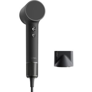 Laifen MINI Hair Dryer, Lightweight and Compact High Speed 200M Ionic Blow Dryer with 110, 000 RPM Powerful Motor for Fast Drying, Low Noise, Hairdryer with Magnetic Nozzle, Child Mode (Midnight Black)