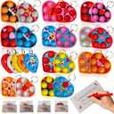 20 Pcs Bulk Mini Pop Cute Heart Shape Fidget Bubble Keychain，20 Greeting Cards and for Kids Boyfriend Girlfriend Valentine's Day Party Favors Birthday Supplies Classroom Student Gifts