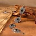 XZQTIVE Women Boho Chain Belts For Dresses Jeans Western Cowgirl Waist Links Belt Adjustable Metal Concho Belt