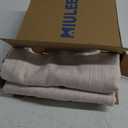 MIULEE Natural Linen Polyester Tablecloth 60x120 Inch Rectangle Table Cloth Waterproof,Stain Resistant & Wrinkle Resistant for Dining Party Wedding