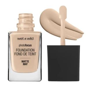 Wet n Wild Photo Focus Matte Liquid Liquid Foundation Shell Ivory (Pack of 4) (1 Fl Oz (Pack of 4))