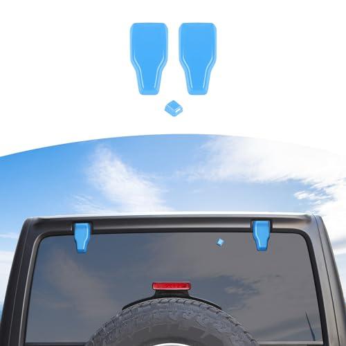 RT-TCZ for Jeep JL Rear Window Hinge Cover Trim Nozzle Decals for Jeep Wrangler JL JLU 2018 up Baby Blue Exterior Accessories 3pcs