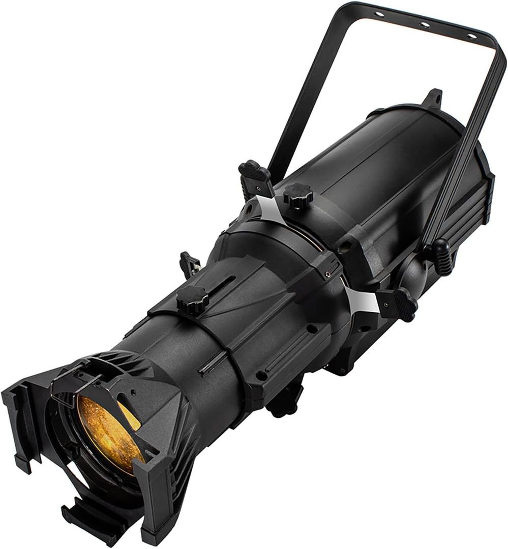 SHEHDS LEKO Profile Spotlights LED 250W RGBW 4in1 Color 17 Beam Angle DJ Ellipsoidal Lights Manual Focus Four-Leaf Manual Cut Light Barrier 2500K-7500k DMX512 Stage Par Lights for Party KTV Bar Show