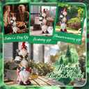 twinbling 17 in Large Garden Gnome Statue with Solar Lights Sculptures Funny Triple Big Gnome Outdoor Patio Lawn Yard Balcony Garden Home Decor Gifts for Women Mom