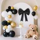 20 inches Big Black Bows Decorations for Party Wedding Backdrop,Coquette Decorations for Wall Decor,Baby Shower Decorations