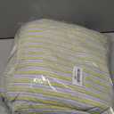 mixinni Vintage Geometric Striped Duvet Cover Set - 3 Piece 100% Washed Cotton King Size Bedding Set with Matching Pillowcases | Mid-Century Modern Design | Ultra Soft & Breathable-King Size (05 - Yellow/White Stripes)